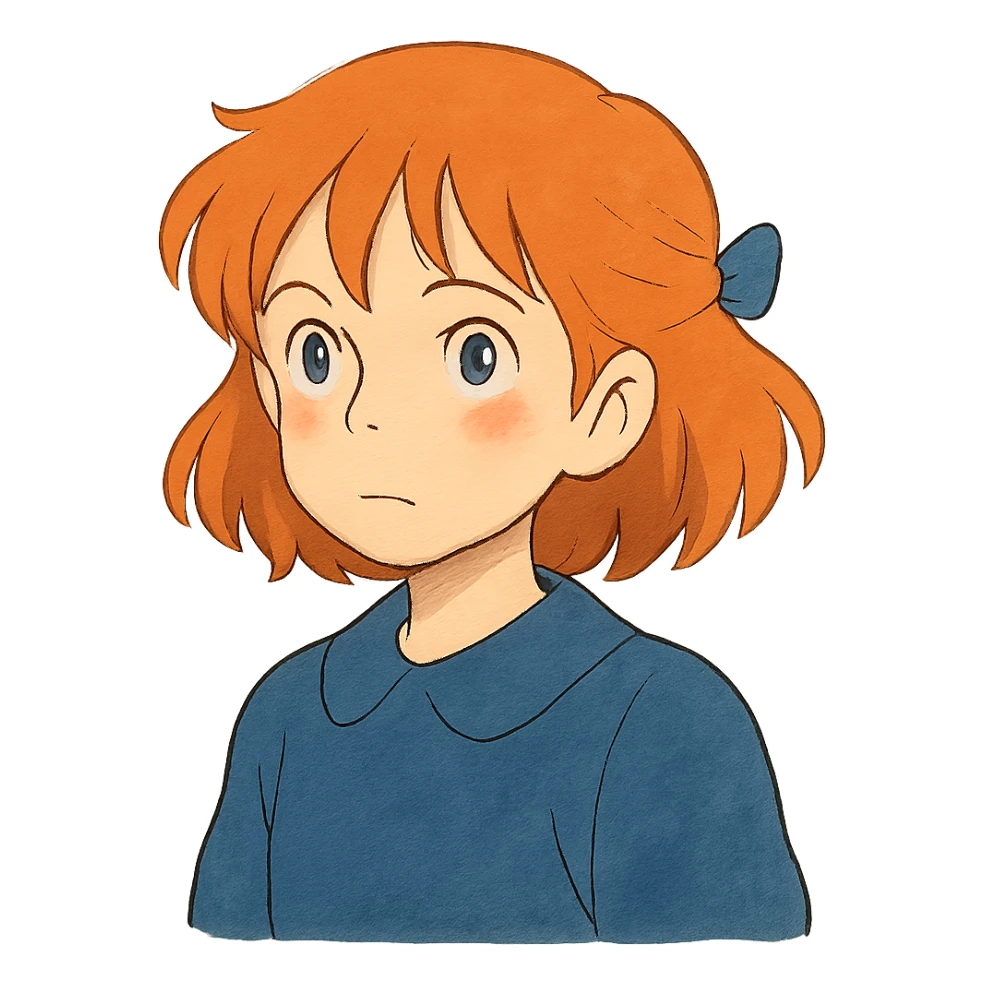 ginger-haired girl sticker