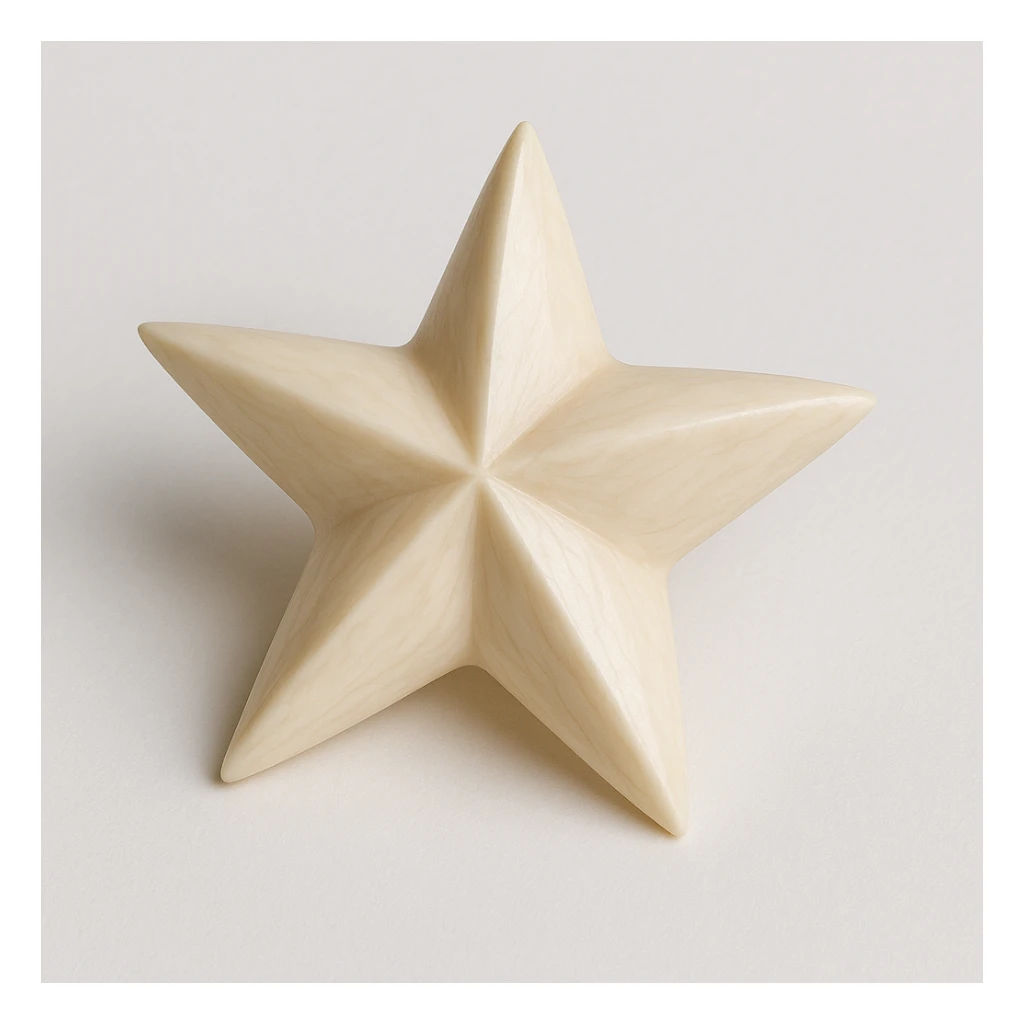star carved from ivory emoji sticker
