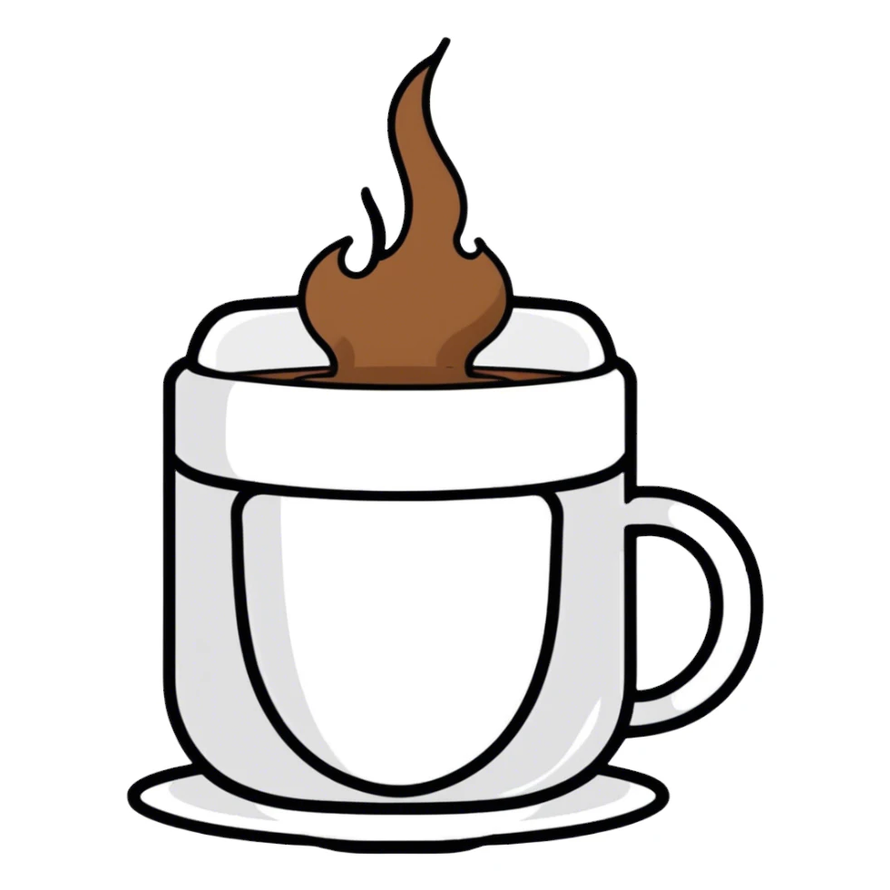 Coffee sticker