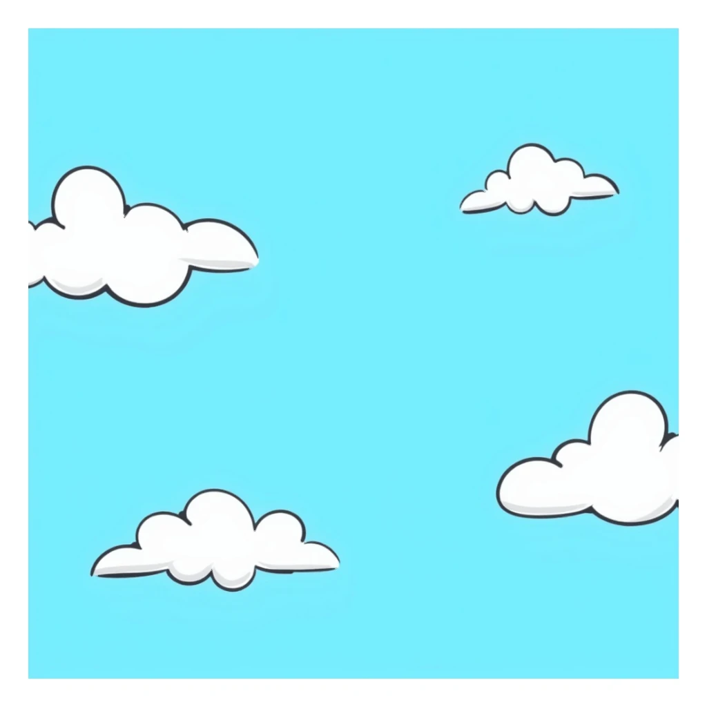 clouds in a blue sky sticker