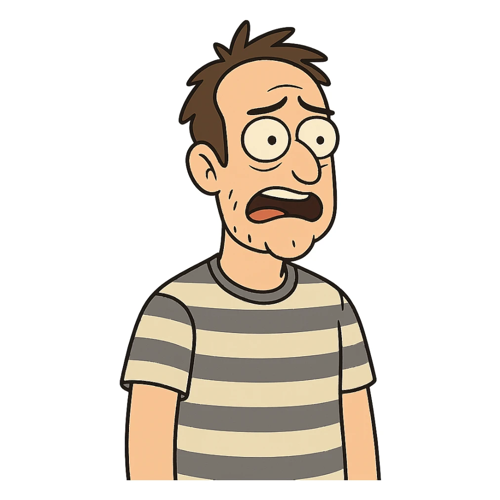 striped t-shirt sticker