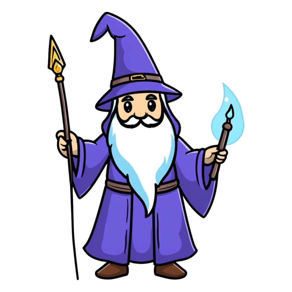 Frost wizard sticker