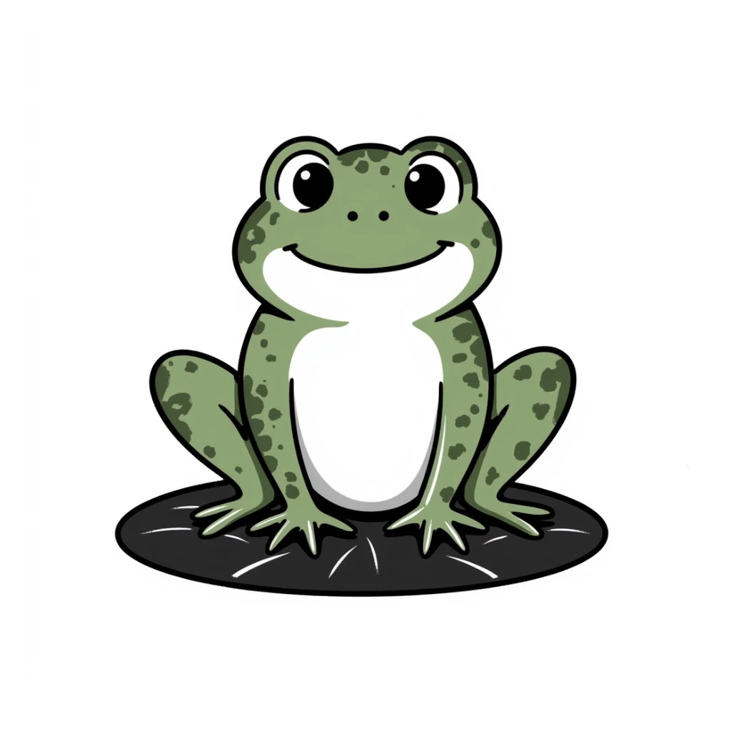 Frog sticker
