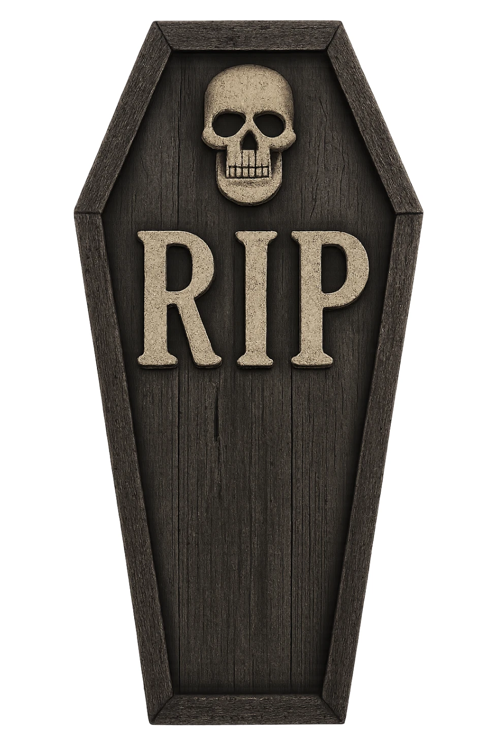 Halloween coffin, rip, remove background sticker