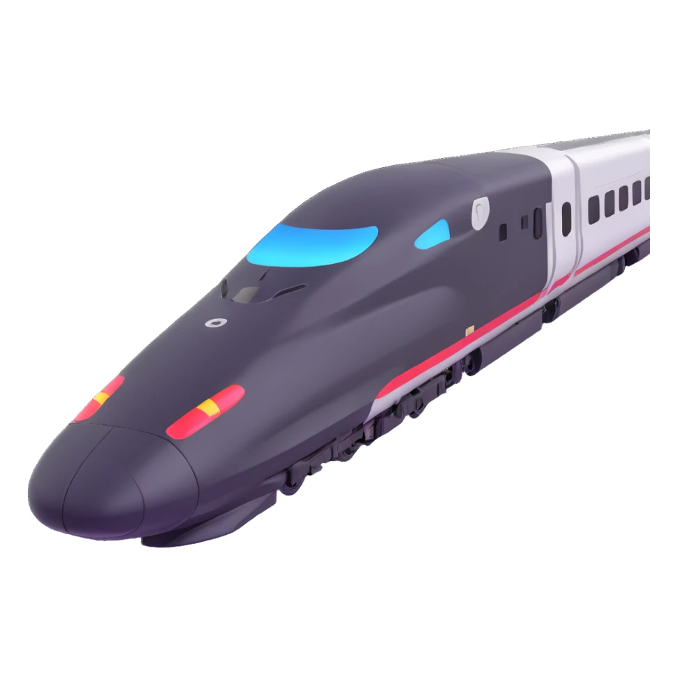 high speed bullet train sticker