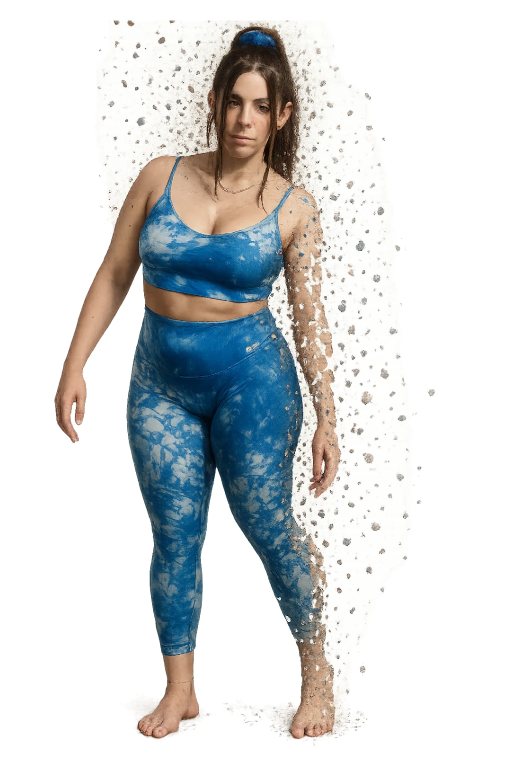 corpo come se si stesse sgretolando  sticker