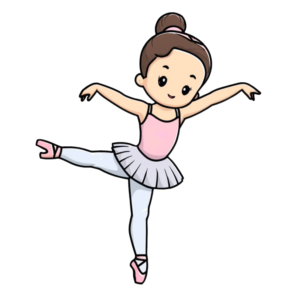 girl doing ballet sticker