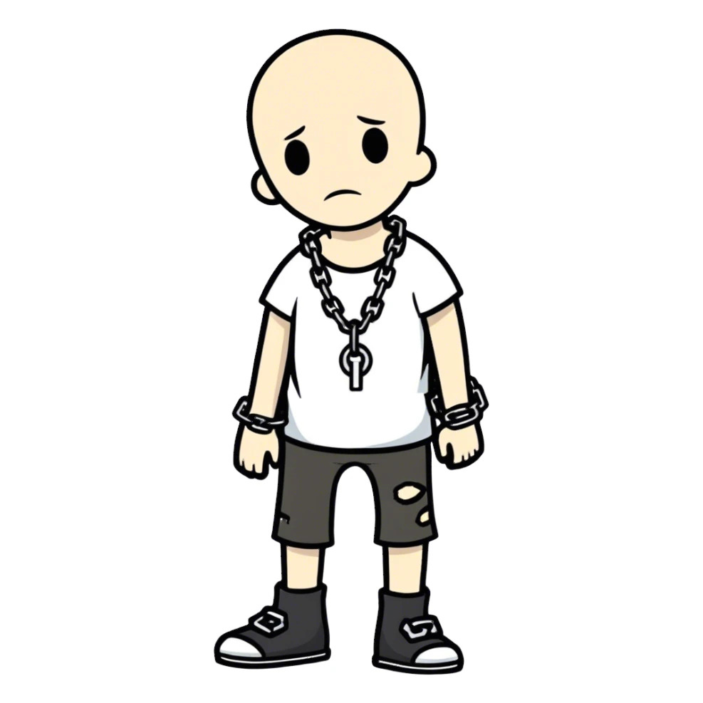 White person slave sticker