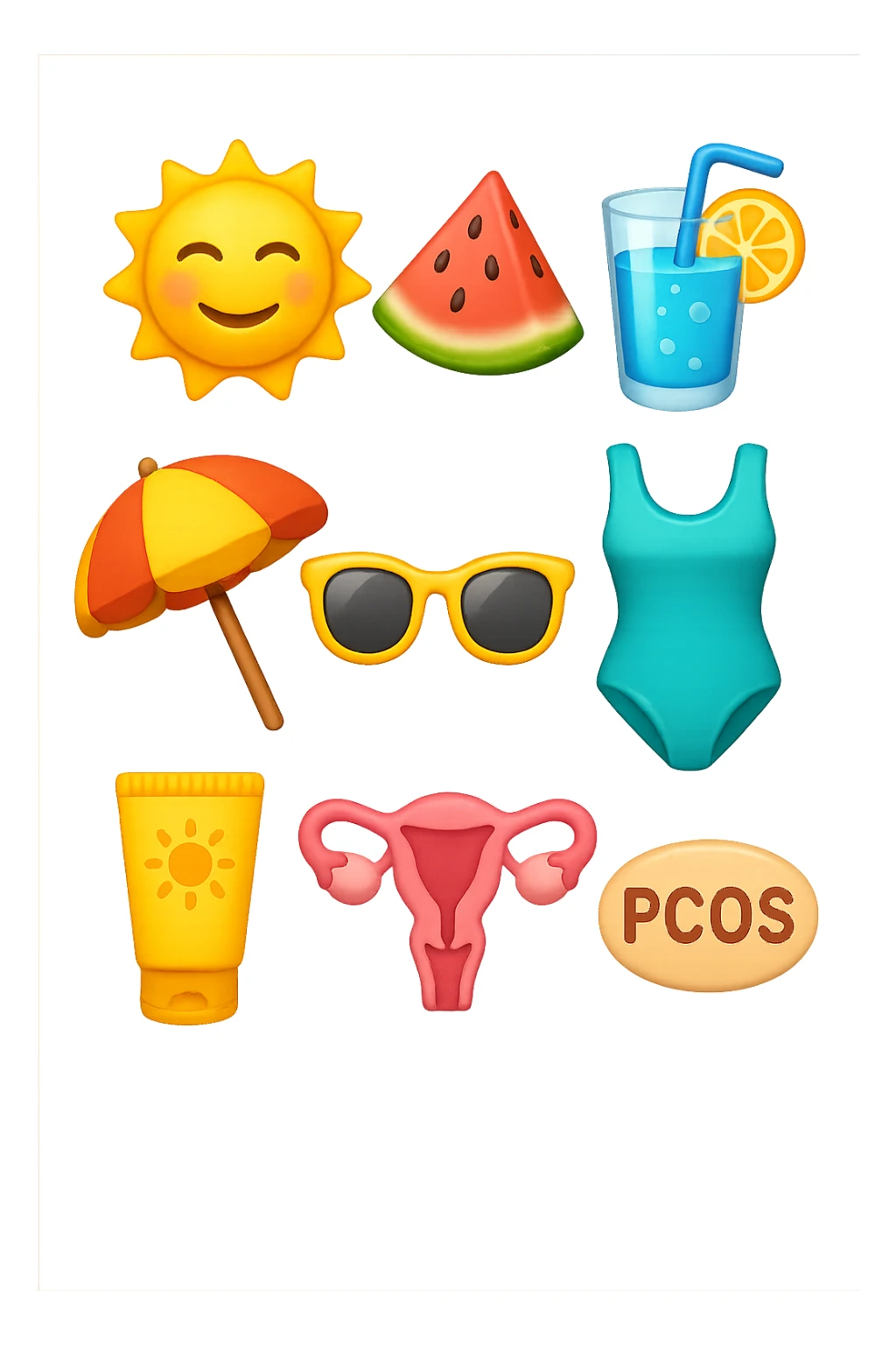 ESTATE E PCOS EMOJI STILE IPHONE sticker