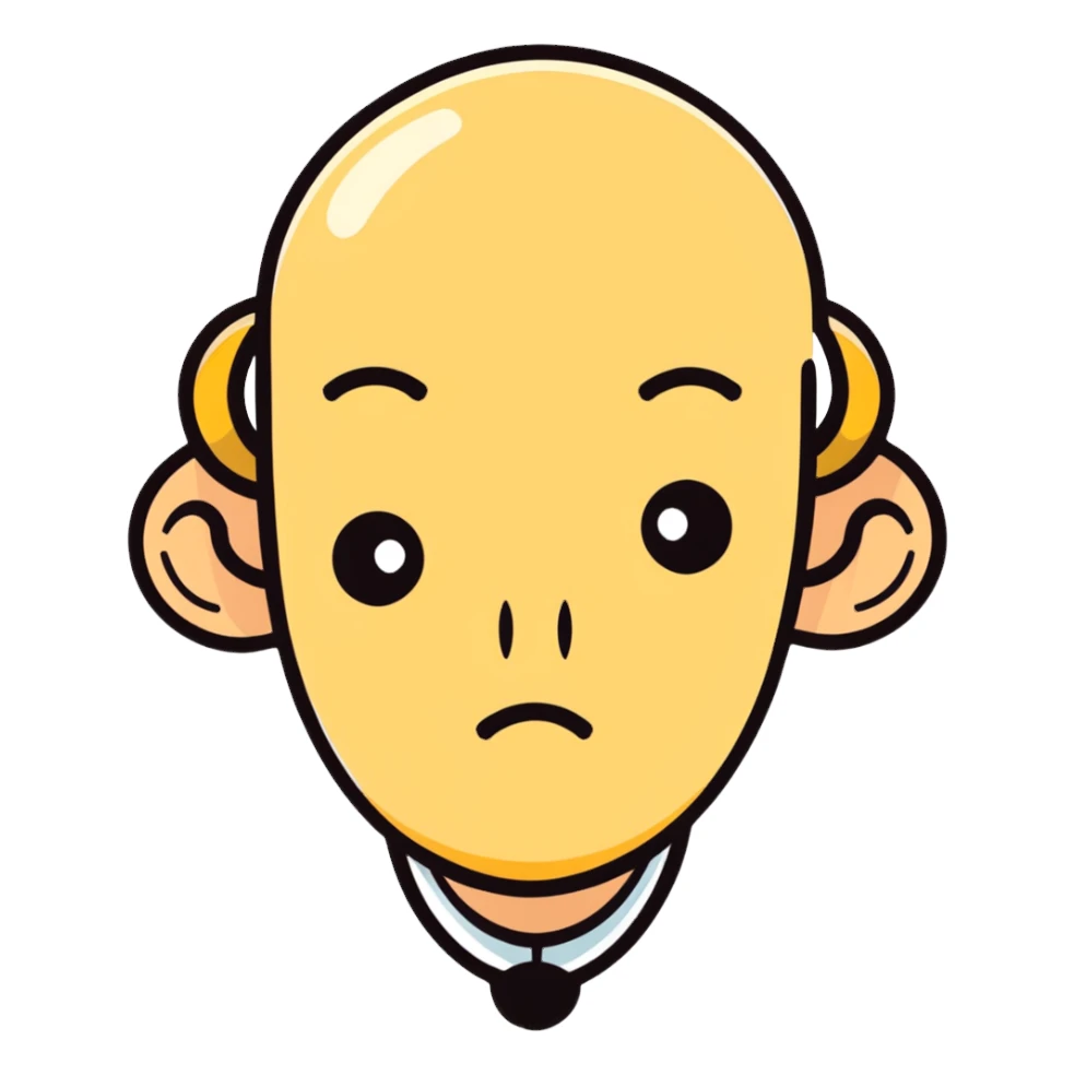 face with skeptical expression and disapproval sticker