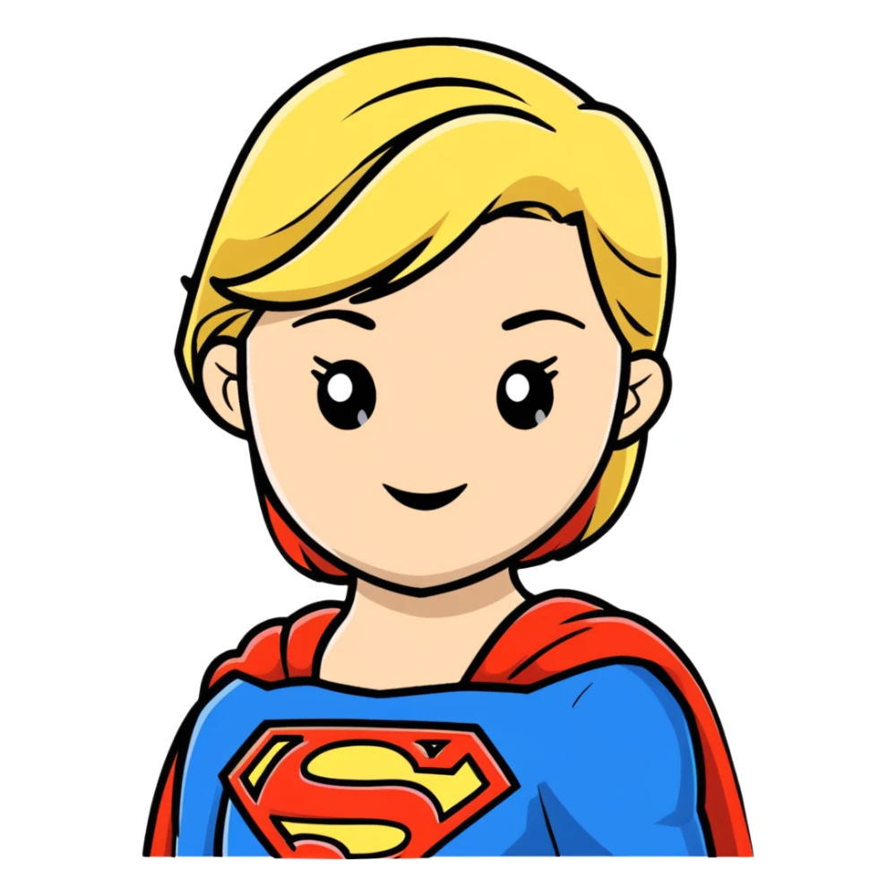 Supergirl from DC comics sticker