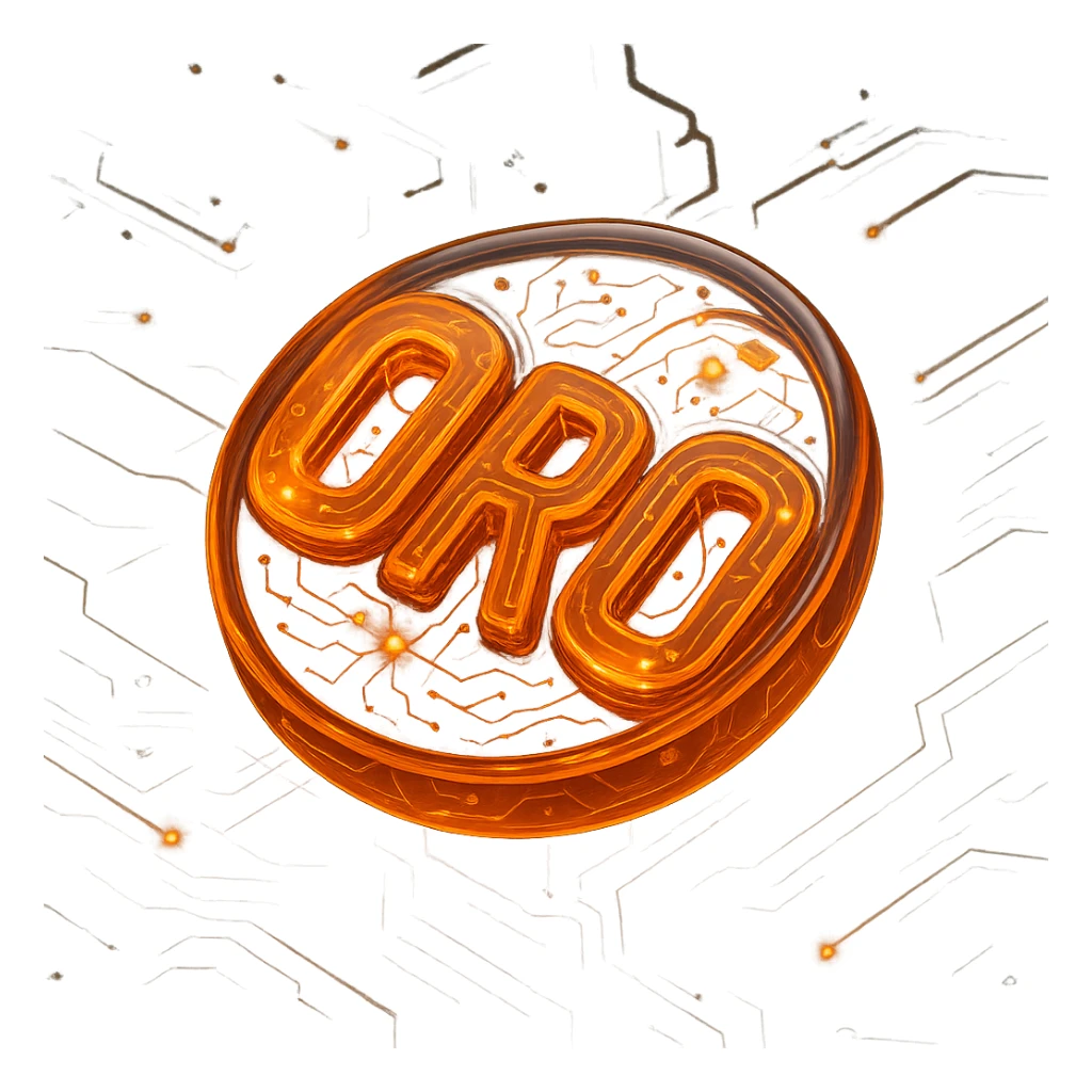 Add a cybernetic, digital background with futuristic tech patterns and glowing accents, keeping the orange blend and neural connections visually striking. sticker