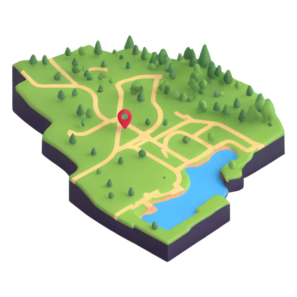 A map sticker