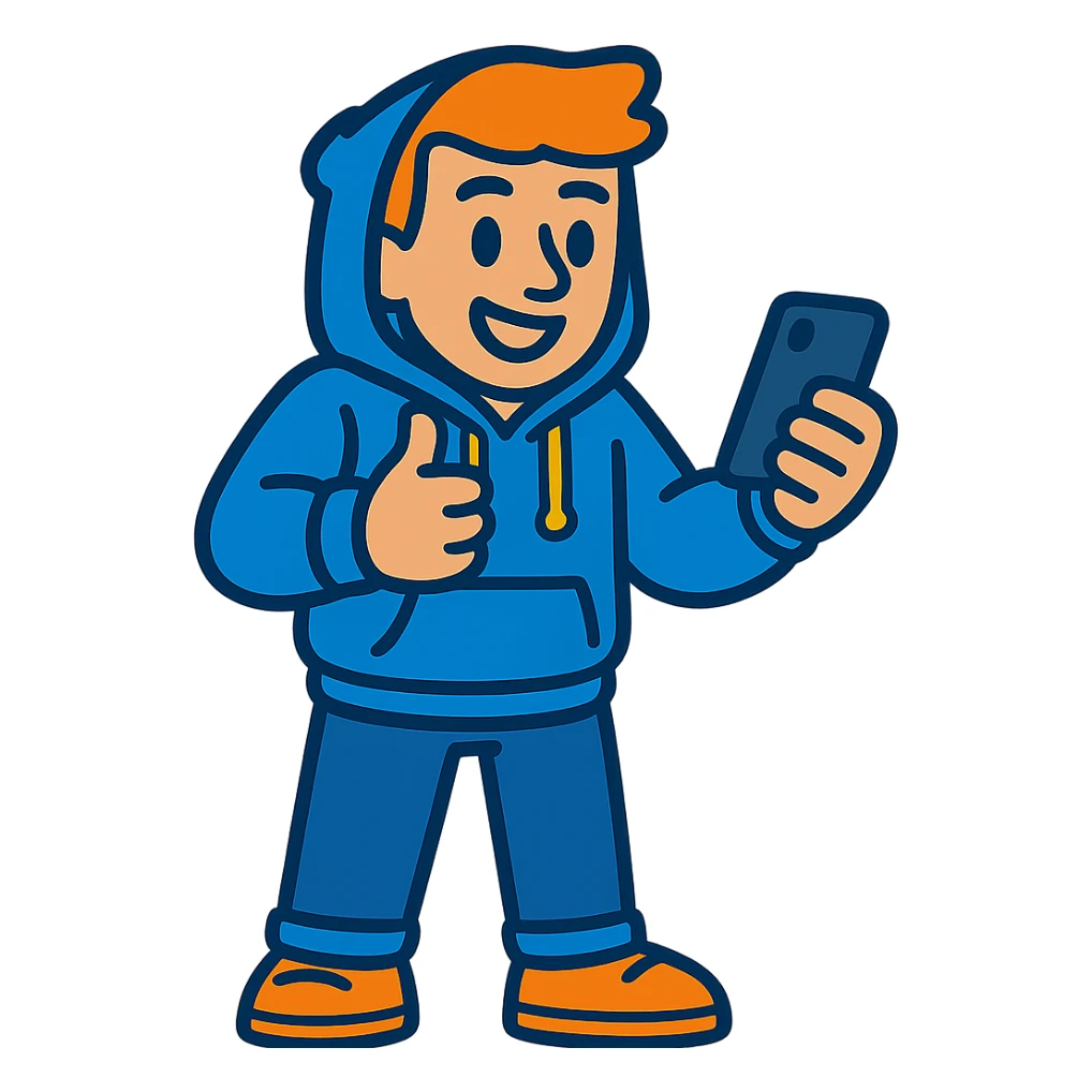 Remove the background, keep only the trader character in Vibrant Toon style. sticker