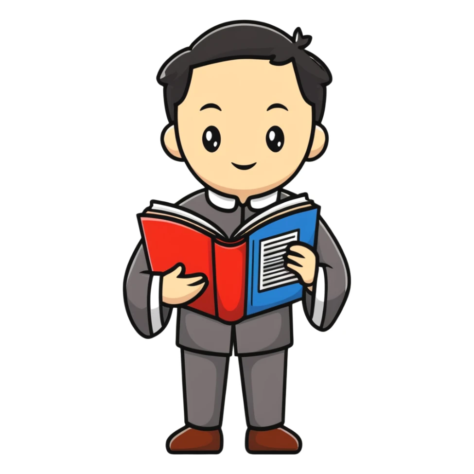 Victorian scholar with Chinese-English dictionary sticker