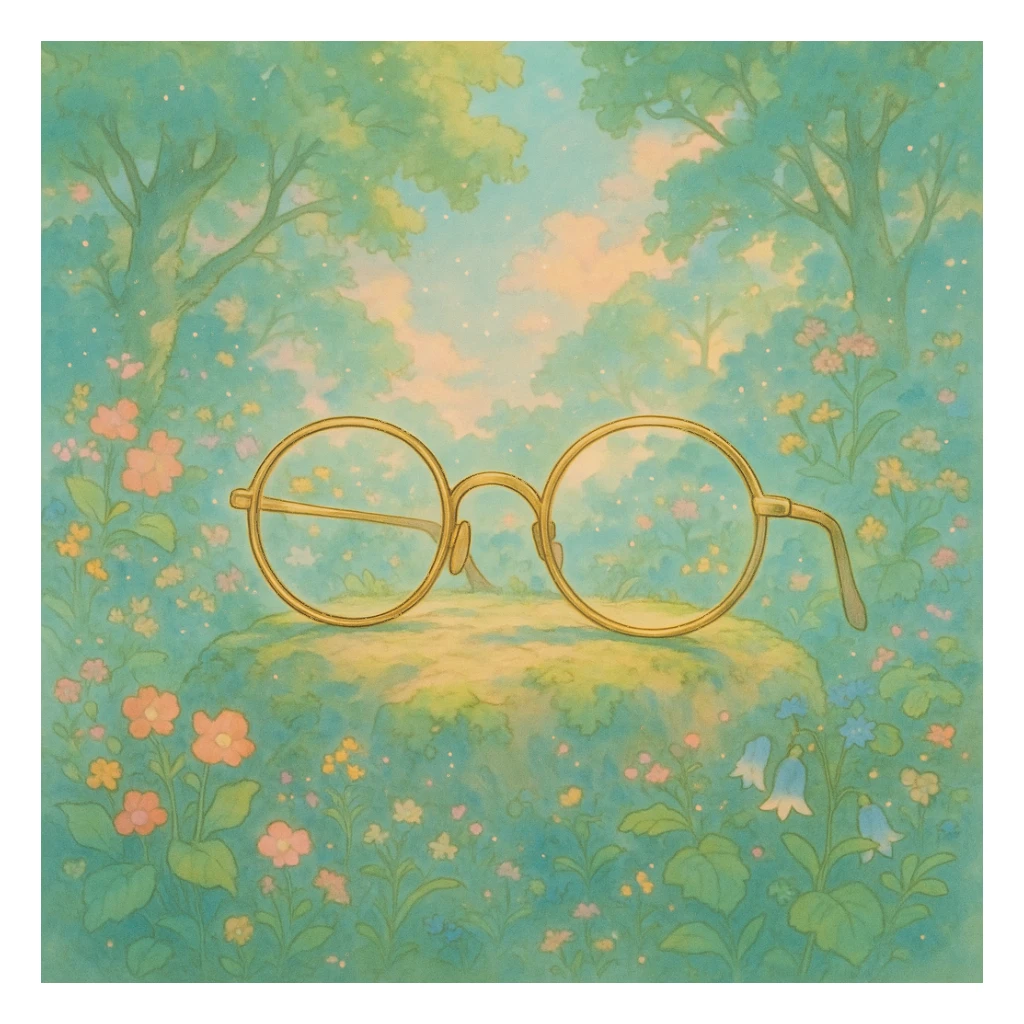 a pair of glasses sticker
