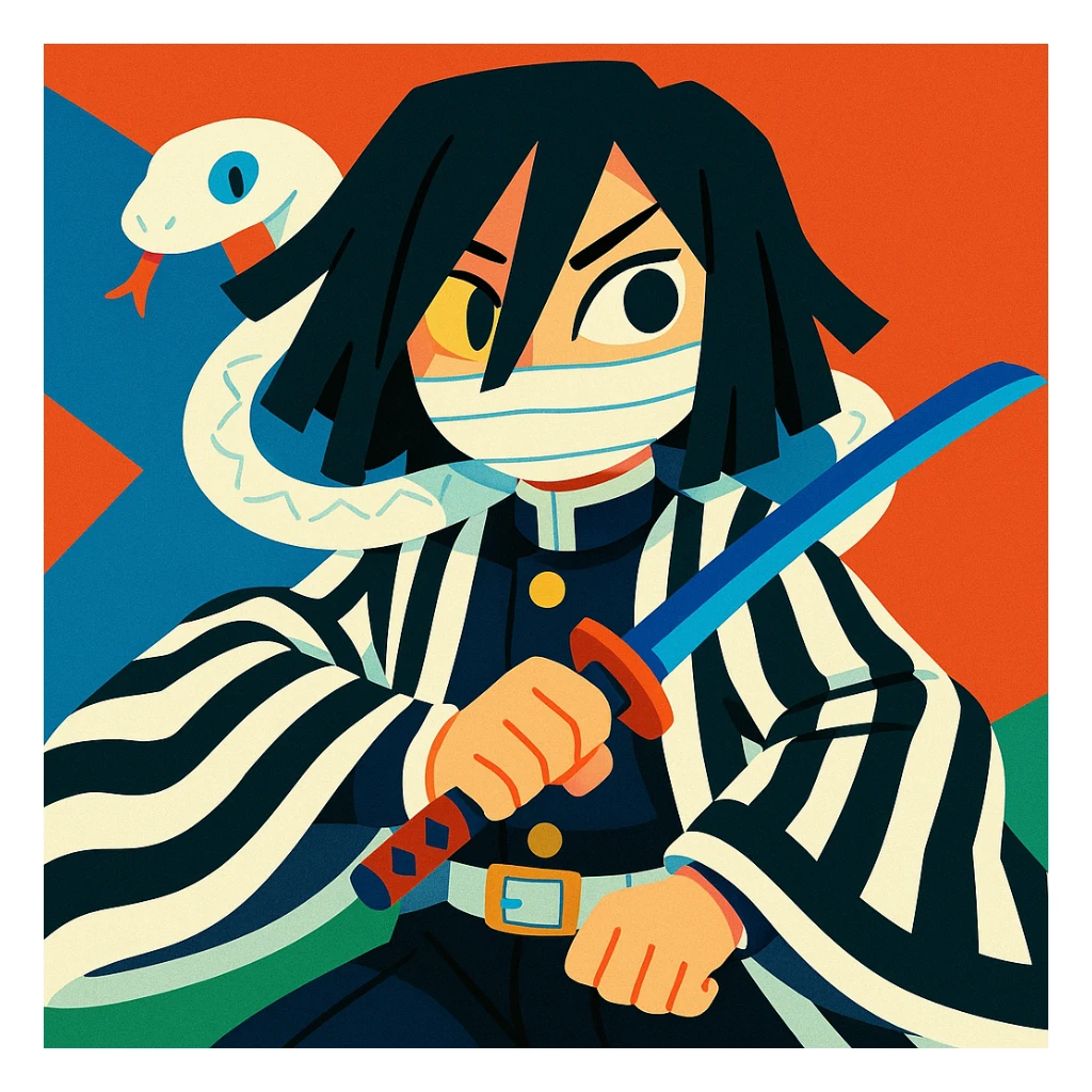 Obanai Iguro from Demon Slayer sticker