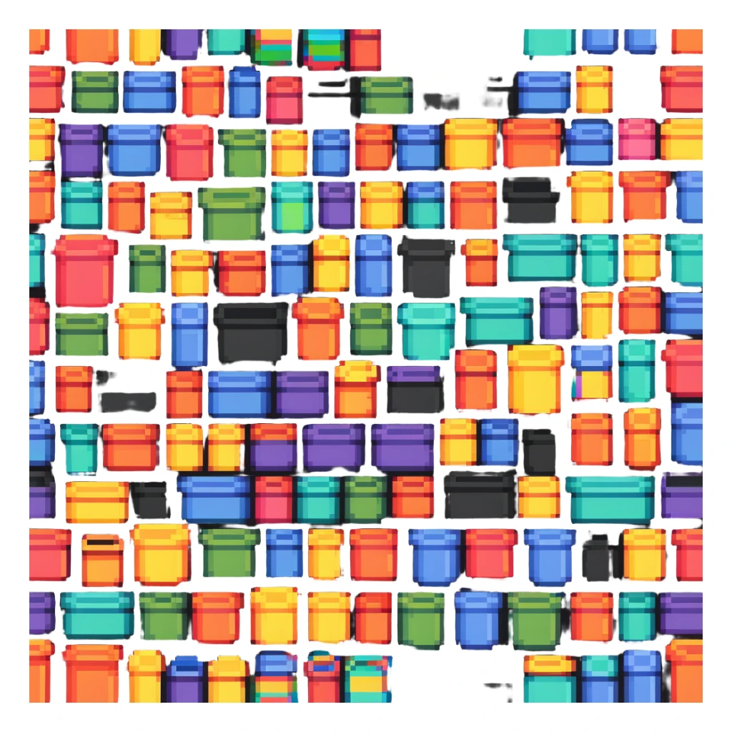colorful modeling clay containers sticker