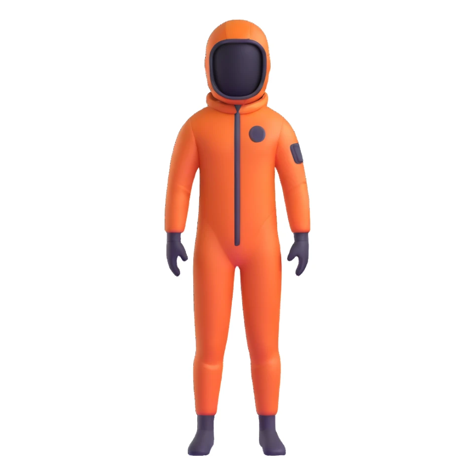 person in a stillsuit from Dune sticker