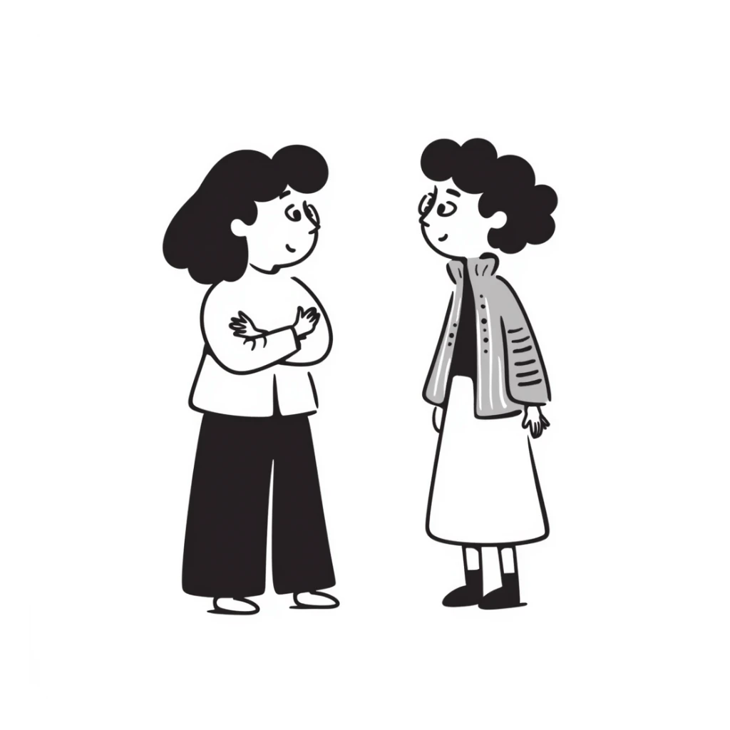 hand-drawn poop and pee characters in a humorous face-off sticker