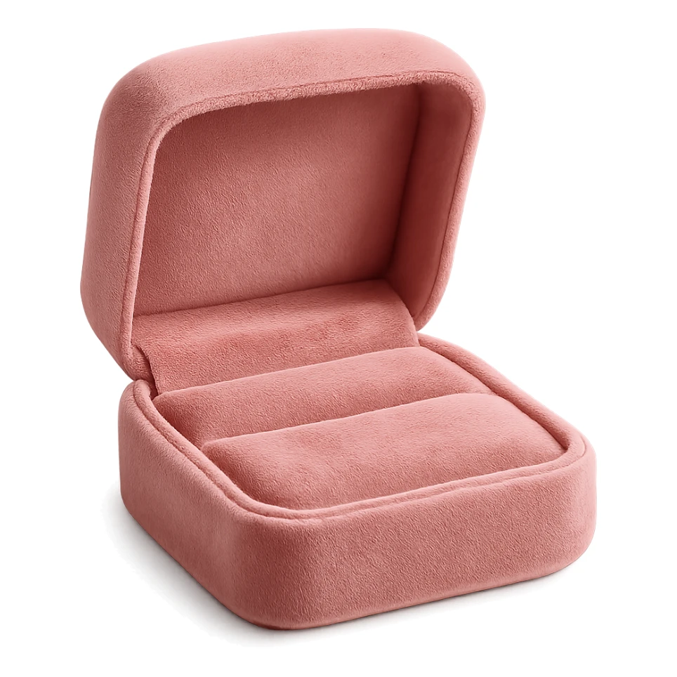 pink velvet jewelry box sticker