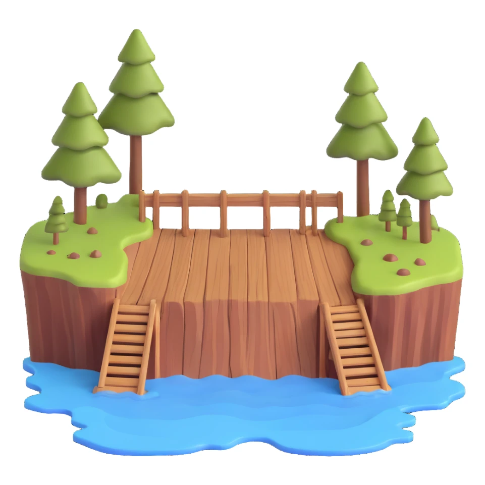 old wood dam sticker