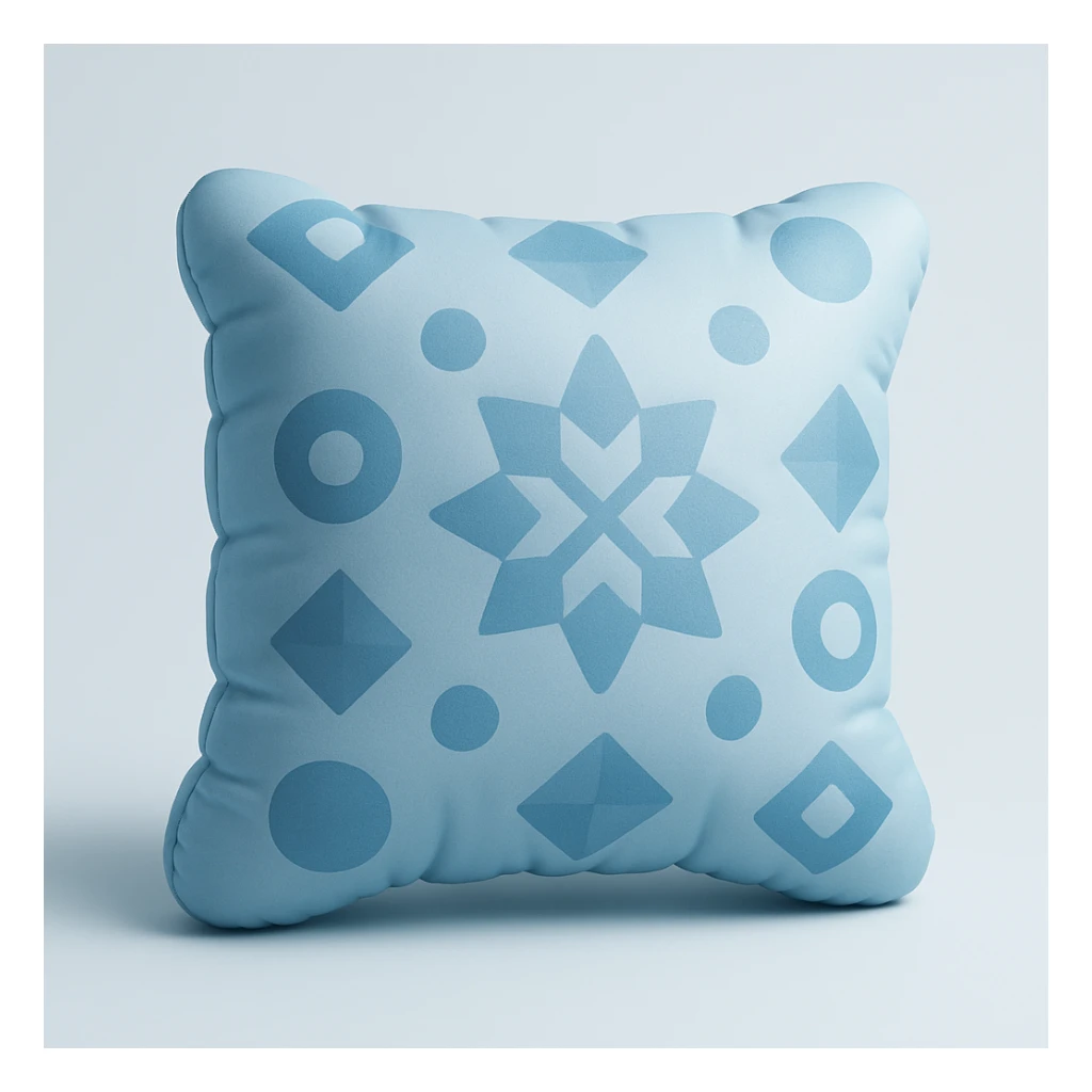 a decorative throw pillow with geometric patterns sticker