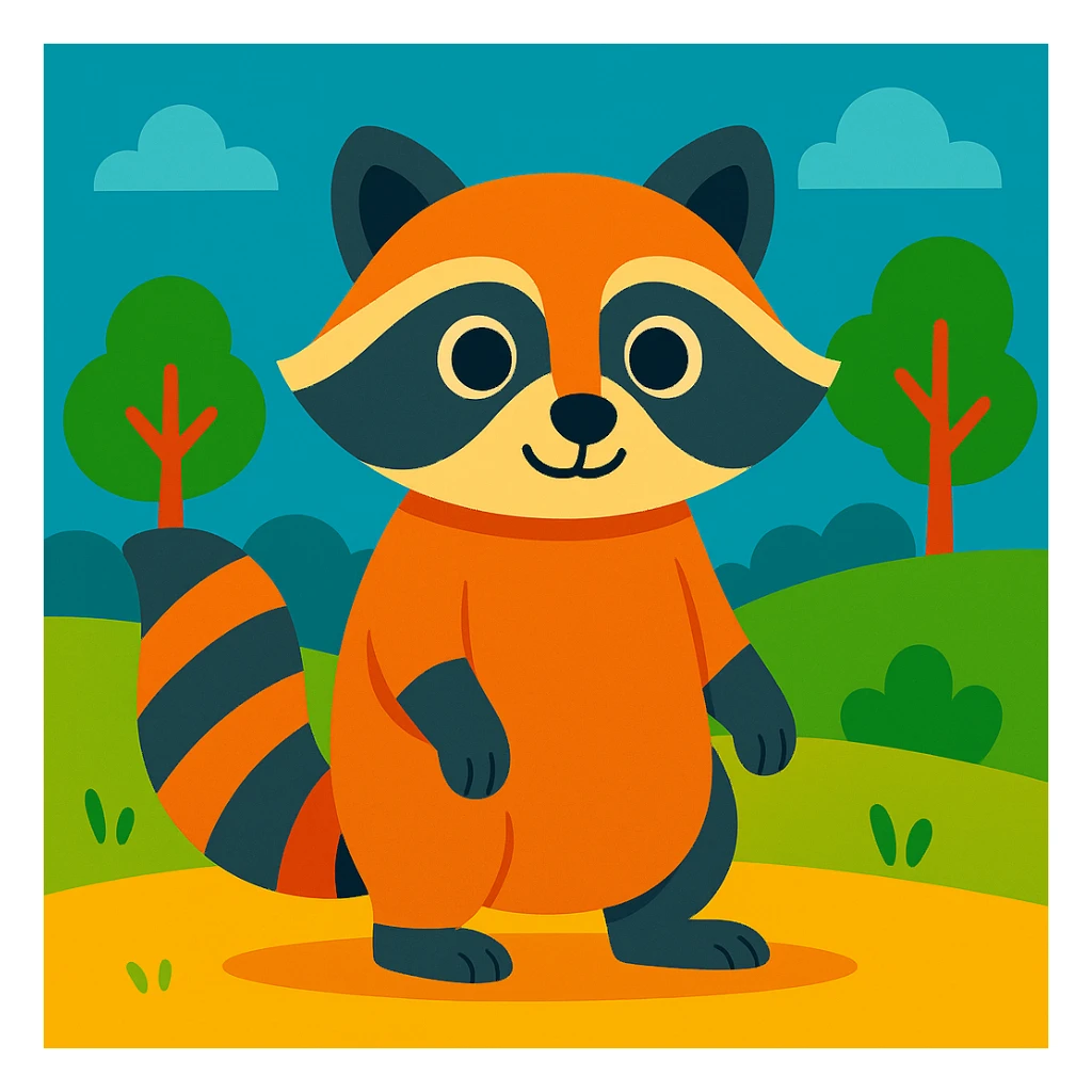 Raccoon sticker