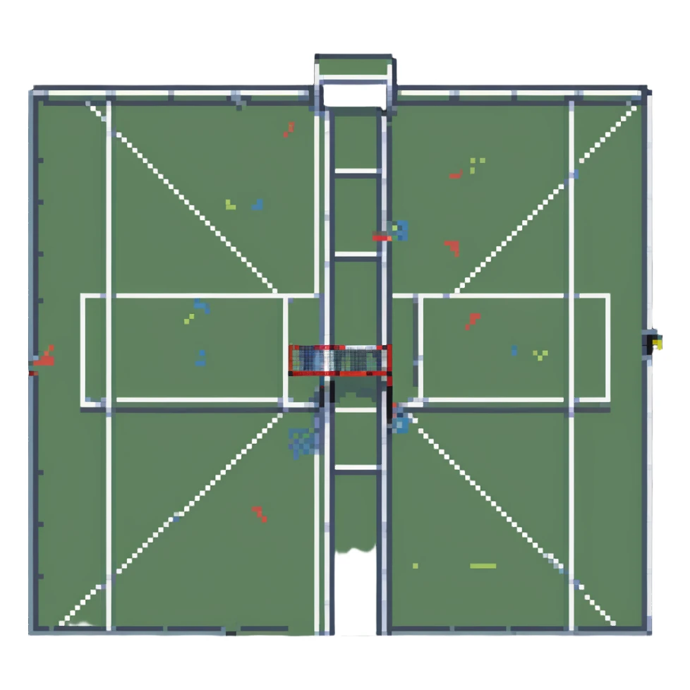 tennis court sticker