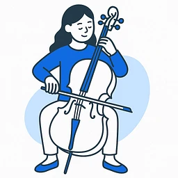 girl playing cello
