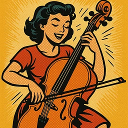 girl playing cello