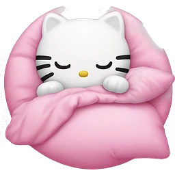 hello kitty sleeping emoji | AI Emoji Generator