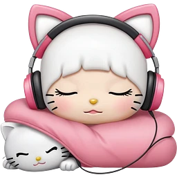 hello kitty sleeping emoji | AI Emoji Generator