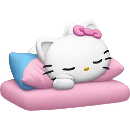 hello kitty sleeping emoji | AI Emoji Generator