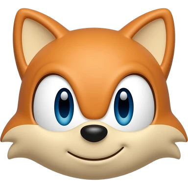 Make an Tails the fox from sonic the hedgehog emoji sticker