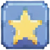 pixelated star emoji