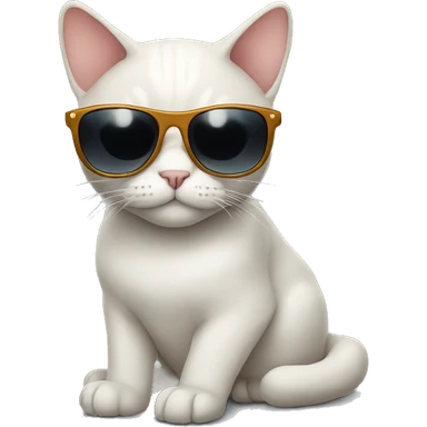 Cat with sunglasses sticker