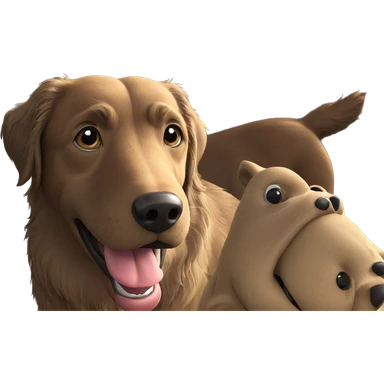 playful dog at the window sticker