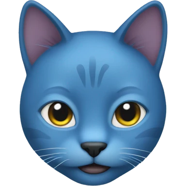blue cat sticker