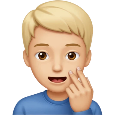 Stickers  mordiéndose la uña  sticker