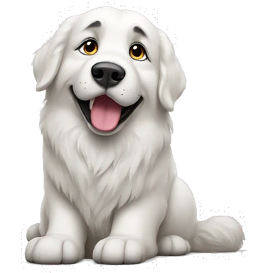 Great Pyrenees sitting sticker