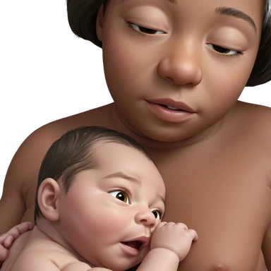 sleeping baby girl portrait sticker