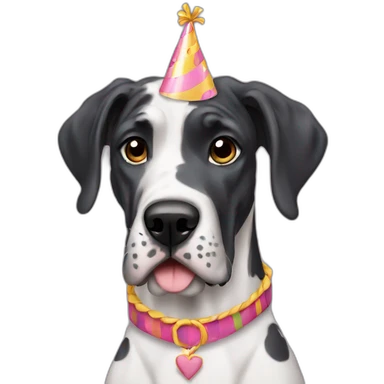 Birthday great dane sticker