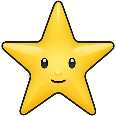 Etoile jaune contour noir cercle jaune sticker