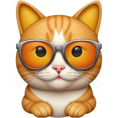 Cat with sunglasses sticker