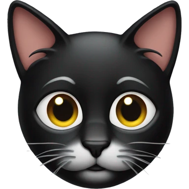 Black cat sticker