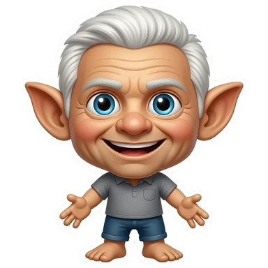 Un stikert de popi  de trols cantando sticker