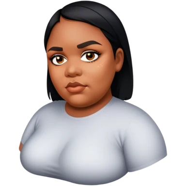 Fat and beauty girl￼ sticker