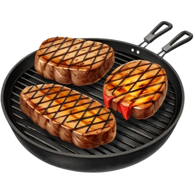 Grill meat sticker