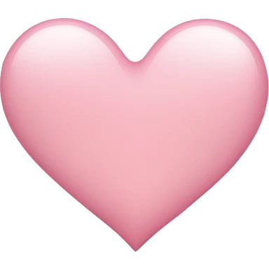 light pink heart sticker